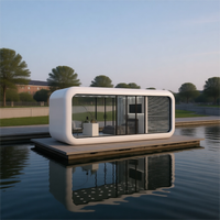 Cabane modulaire préfabriquée de luxe pour le glamping, les stations balnéaires et les entreprises de camping