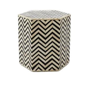 Table décorative Table d'appoint de lit Table d'appoint ronde en incrustation d'os faite à la main avec couleur personnalisée de haute qualité de l'Inde - Product Image 6