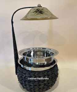 Nouvelle Arrivée Plaqué Argent Beau Chauffe-plats Casserole Chauffe-plats et Chauffe-plats Fabriqué en Acier Inoxydable Métal - Product Image 3