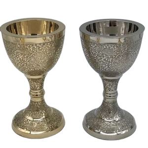 Kit de artesanías de diseño clásico, suministros de productos de metal chapado en plata y oro con Ciborium para casa y Iglesia - Product Image 1
