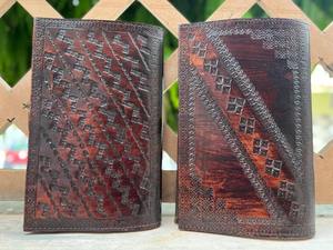 Diario de cuero en relieve Diario de cuero Diseño de plata antigua Cuaderno encuadernado de cuero Diario de oficina El mejor regalo para él/él - Product Image 4