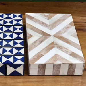 Bone Inlay Jewelry <b>Box</b> Elegant Handmade Table Decor and <b>Storage</b> Bone Inlay <b>Storage</b> <b>Box</b> Decorative - Product Image 1