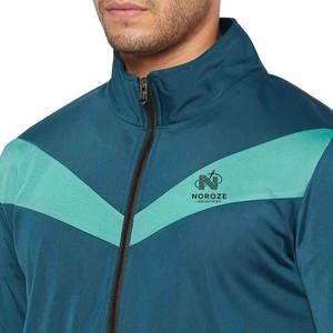 Chándal de manga larga ajustado para hombre, cuello con capucha, patrón sólido, algodón, material liso, ecológico, de talla grande, nuevo diseño de invierno - Product Image 5