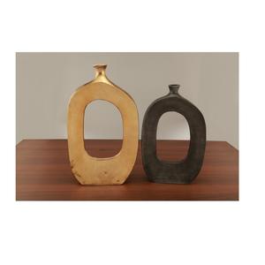 Vase en métal en aluminium moderne de vente chaude pour la décoration intérieure et les arrangements floraux de mariage pour la chambre à coucher, le salon et la table - Product Image 1