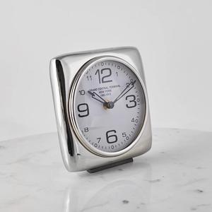 Reloj Despertador Decorativo de Aluminio Pulido Brillante para Escritorio de Oficina, Ideas de Regalos Promocionales Empresariales - Product Image 1