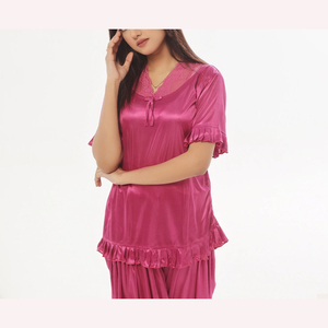 Traje de pijama de noche Premium para mujer, ropa de dormir de dos piezas de algodón con estilo cómodo, ropa de dormir moderna al por mayor - Product Image 5