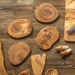 Sous-verres en noyer en bois d'aspect vintage de forme irrégulière pour les fêtes de ferme et la cuisine directement de l'usine Prix de l'Inde - Product Image 2