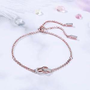 Jeulia <b>Infinity</b> Love Sterling Silver Crystal <b>Bracelet</b> - Product Image 6