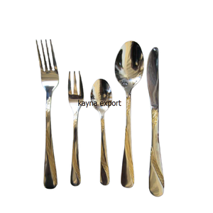 Juego de cubiertos de metal fundido para venta al por mayor, juego de cubiertos personalizado pulido con espejo de lujo, juego de cubiertos de acero inoxidable recién llegado de 8 - Product Image 5