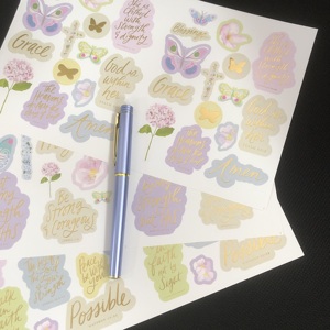 Adesivi Fustellati con Versetti Biblici Cristiani per Scrapbooking, Diari e Studi Biblici - Product Image 6