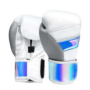 Gants de boxe Conception personnalisée MMA Kick Boxing Gants de boxe en cuir d'entraînement gagnant sur mesure fabriqués par Farhan Sports - Product Image 4