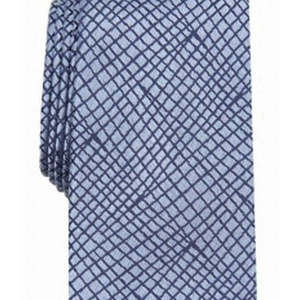 Cravate Alfani pour homme, bleu marine, imprimé abstrait, taille standard, polyester, cravate Ascot, cravate tendance pour tenue décontractée et formelle - Product Image 3