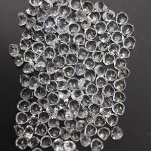 โทแพซสีขาวธรรมชาติ 5 มม. ทรงหัวใจ คุณภาพดีที่สุด สำหรับทำเครื่องประดับ - Product Image 1