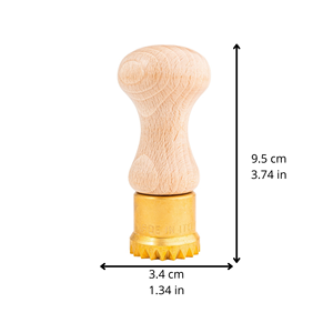 Ravioli Profesional y Pasta REDONDO (34mm) Sello en Latón y Madera Natural-LEA - Product Image 3