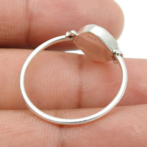 Anillo con forma de cojín de piedras preciosas de malaquita Natural de Plata de Ley 925 de buena calidad para mujer y niña, joyería hecha a mano, proveedores a granel - Product Image 4