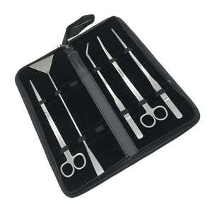 Hot Sale <b>Kit</b> of Scissor Tweezers & Scraper Blades Fish <b>Tank</b> Accessories Tool <b>kit</b> Aquarium Tools Bag - Product Image 1