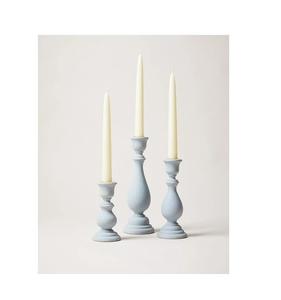 Sky Blue Light Colour Luxury Simple Design <b>Wedding</b> <b>Candle</b> Holder Home Decor Mango Wooden Material - Product Image 6