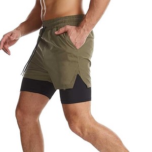 <b>Men</b> 2 in 1 Running <b>Shorts</b> 5/7 Quick Dry Gym Athletic Workout <b>Shorts</b> - Product Image 4