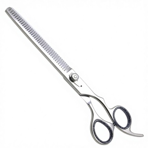 Tijeras de Peluquería Canina de Acero Inoxidable Duraderas y Afiladas, Cuchillas Rectas para Texturizar el Pelo de Mascotas, Perros y Gatos - Product Image 1