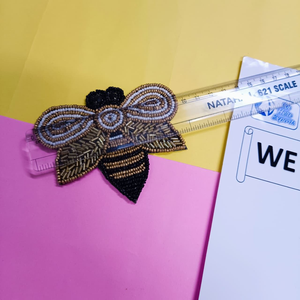 Handcrafted Beaded <b>Bee</b> Tea Coaster for Elegant Table Decor Made with Premium Glass Beads Ideal for <b>Gifting</b> and Home Styling - Product Image 1