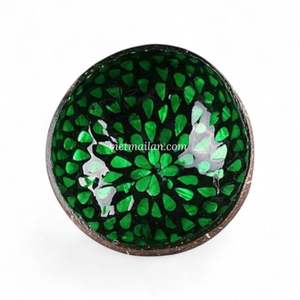 Tazón de Coco Hecho a Mano con Incrustaciones de Nácar para Servir Comida y Decoración de Mesa del Hogar, de Vietnam - Product Image 2