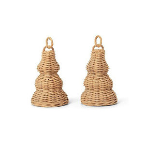 Decoración de globos de ratán natural Adornos de mimbre natural Adornos de Navidad bohemios Personalizar en HNH Craft Factory - Product Image 5