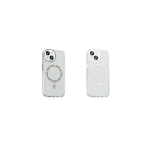 Funda de Silicona Plateada de Lujo con Diseño de Diamantes de Imitación para MagSafe, Funda Protectora Compatible con iPhone 13 Plus, Protección para Teléfono Móvil - Product Image 4