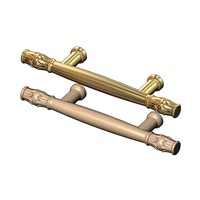 Grand paquet de 2 poignées de serrure décoratives rustiques longues de 6.1 pouces pour porte de grange et de balcon, ensemble de serrures pour porte en bois