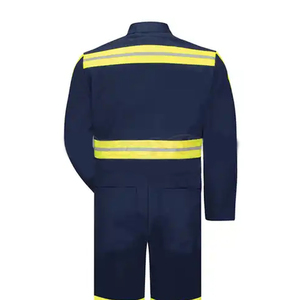 Combinaisons de travail respirantes antibactériennes ignifuges imperméables personnalisables de haute qualité pour hommes Conception réfléchissante OEM - Product Image 5