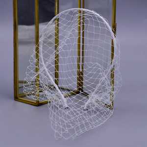 Bridella White Mesh <b>Headband</b>-Elegant Bridal Headwear with Comfortable Fit for Weddings Proms & Formal Events - Product Image 3