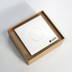 Neuankömmling gebogener Glas-Touchpanel-Schalter WiFi ZigBee ohne Rahmen Smart Home Touch-Schalter