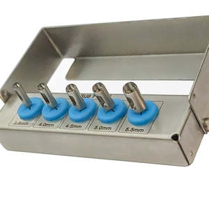 Kit de poinçonnage tissulaire pour implants dentaires de haute qualité, 5 pièces, manuel, chirurgical, en acier inoxydable, porte-fraise, approuvé CE, MOL, 2 ans de garantie CHIRURGICAL - Product Image 3