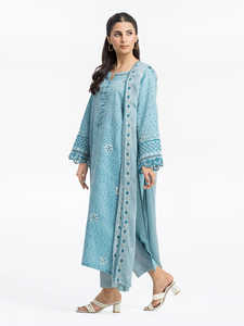 Impreso Digital Color sólido 2 piezas paquistaní Formal Salwar Kameez transpirable primavera otoño colección vestidos indio pakistaní - Product Image 6