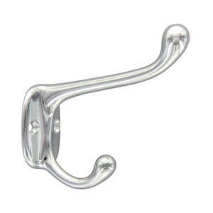 Appendiabiti a Blister "CLASSIC" 78x75 mm in Ottone Cromato (Pz. 2) - Product Image 1