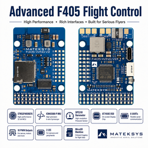 MATEKSYS F405-WING V2 ตัวควบคุมการบินแบบปีกคงที่ STM32F405 ArduPilot INAV 9-30V PDB USB-C สำหรับเครื่องบิน RC UAV - Product Image 4