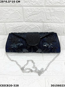 Designer Evening Silk Clutch Bag Handmade by Artisans Stylish <b>Blend</b> of Tradition Elegance Memorable Purse for Ladies' Parties - Product Image 5