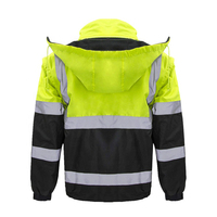 Chaqueta Reflectante de Alta Visibilidad, Cómoda, Económica, de Poliéster, Impermeable y Transpirable para Hombre, Ropa de Trabajo de la Mejor Calidad
