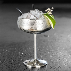 <span class=keywords><strong>Copas</strong></span> de Champán Irrompibles de Acero Inoxidable, <span class=keywords><strong>Copas</strong></span> de <span class=keywords><strong>Vino</strong></span> Plateadas en Oro Rosa, <span class=keywords><strong>Copas</strong></span> <span class=keywords><strong>Grandes</strong></span> para Martini y Cócteles - Product Image 2