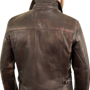 Meilleur design Veste de motard en cuir pour hommes personnalisée/Veste en cuir de mouton pour hommes/Veste en cuir matelassée - Product Image 5