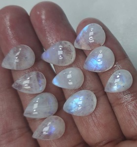 Par de discos de piedra de amazonita de grado más alto, gemas de forma redonda para pendientes llamativos - Product Image 2