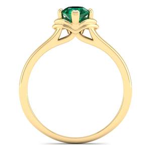 Bague de fiançailles en argent sterling 925 avec moissanite, prix de gros d'usine REYES, pour femmes, pierre précieuse émeraude, bijoux fins de mariage - Product Image 4