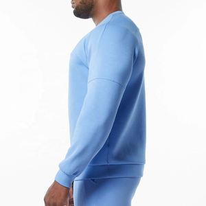 Moda último diseño hombres sudaderas para la venta OEM servicio de manga larga invierno otoño básicos sudaderas - Product Image 2