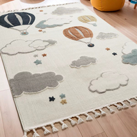 Karpet Goldenmoon Kreatif Baru Ramah Lingkungan, Terbuat dari Polyester, Desain Kilim, Dapat Dikustomisasi, OEM, Label Pribadi, Tebal, dan Rendah