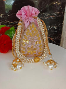 Nouvel arrivage de superbes sacs à main en relief multicolores faits à la main, sacs à main de soirée pour femmes, sacs à main traditionnels Potli String - Product Image 6