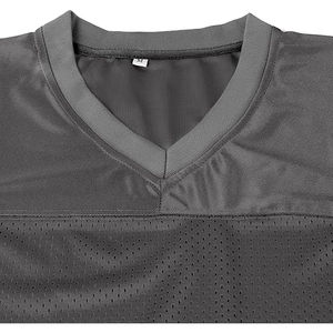 Vente en gros OEM Personnalisé Léger Maillot de Football Américain pour Hommes Haute Qualité Coupe Ample Plus Size Court Respirant Imprimé - Product Image 4