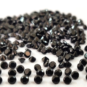 Spinelle noir naturel rond 2.25mm coupe à facettes-pierre précieuse lâche spinelle noire qualité supérieure - Product Image 1