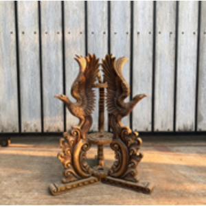 Cổ rắn gỗ tếch Cột cờ cơ sở trang trí cổ điển cờ đứng chủ - Product Image 1