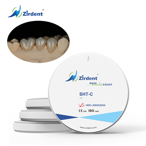 Bloc de zircone <span class=keywords><strong>dentaire</strong></span> Zirdent SHT-C 98 mm 95 mm 92*75 mm Disque CAD CAM pour couronne pont 42% Super translucide Haute résistance - Product Image 6