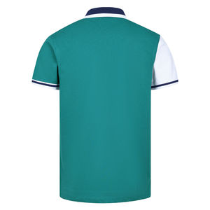 Hombre Casual 100% Algodón de alta calidad Color verde azulado Bloque Polo Manga Media Ecológico Patrón Sólido Liso - Product Image 4