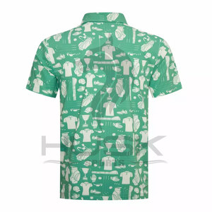 Polo de Golf con logotipo personalizado para hombre, camisa de manga corta con estampado de sublimación de poliéster - Product Image 5